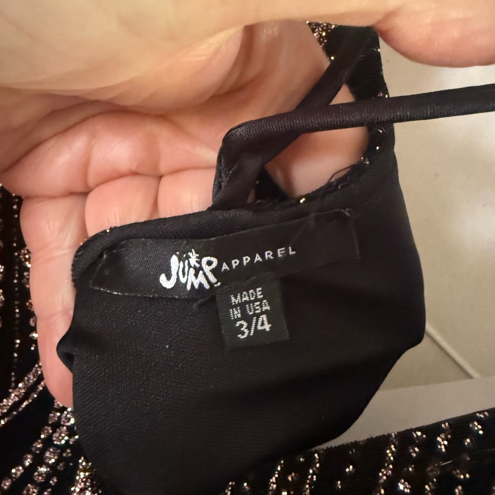 Sequin Patterned Black Evening Jumpsuit gown - image 4